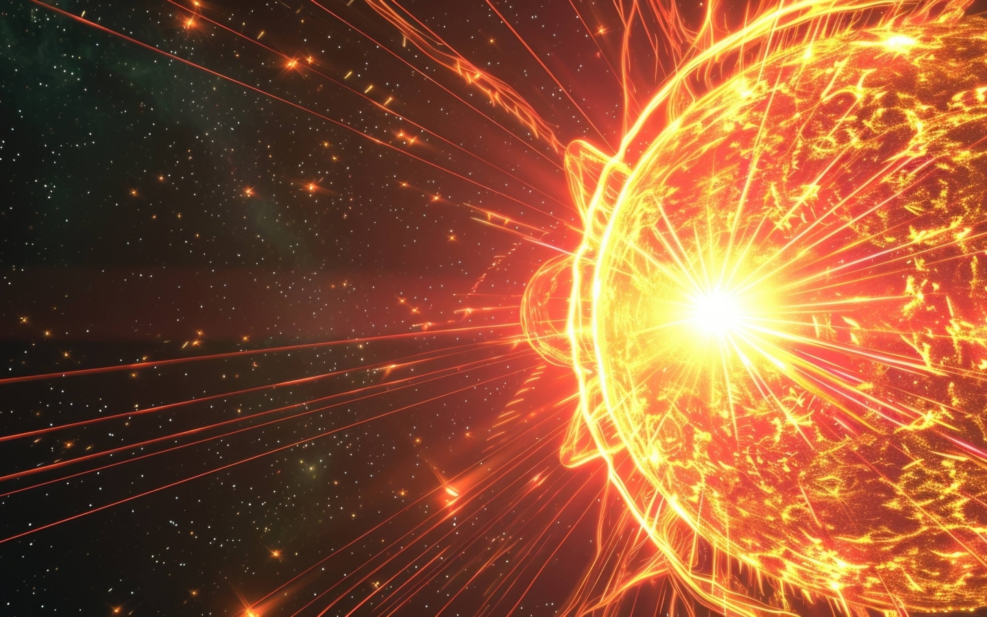 Магнитная вспышка на солнце