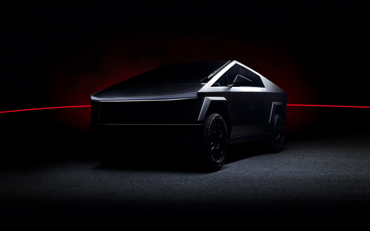 Футуристический автомобиль Tesla Cybertruck Dark