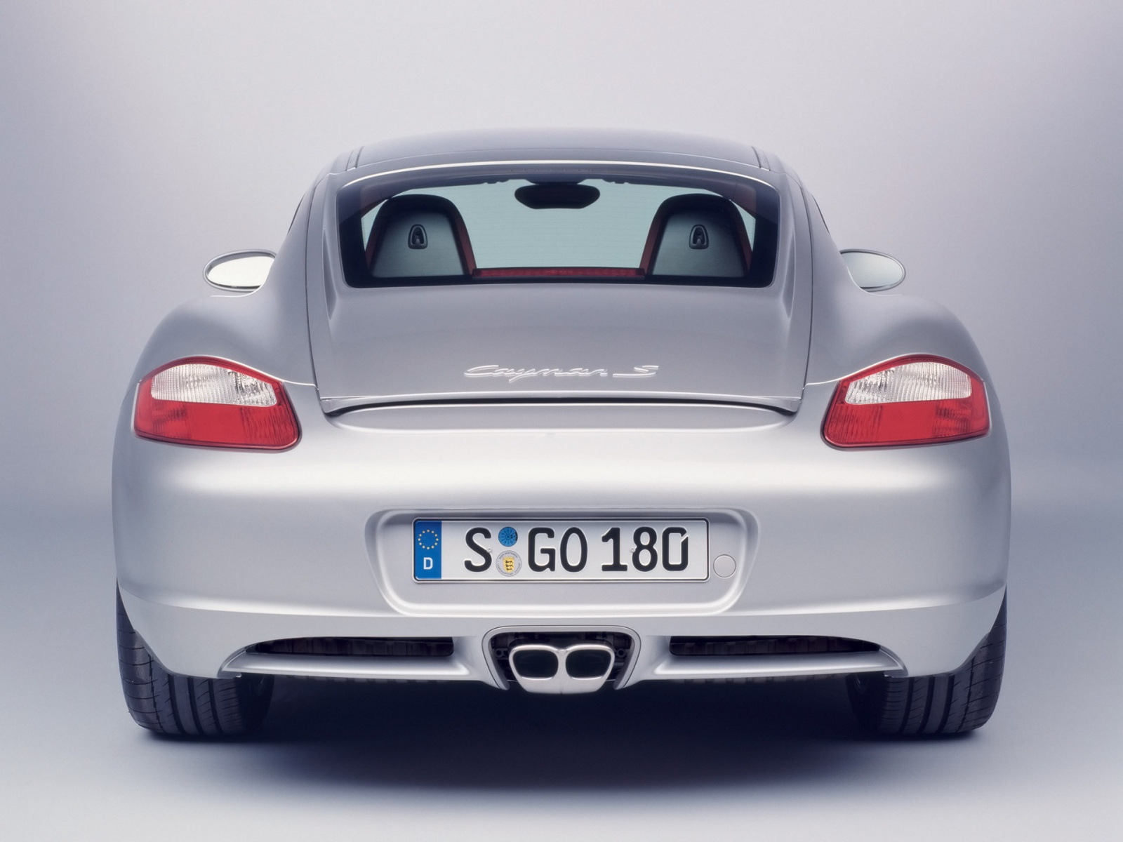 Porsche Cayman вид сзади