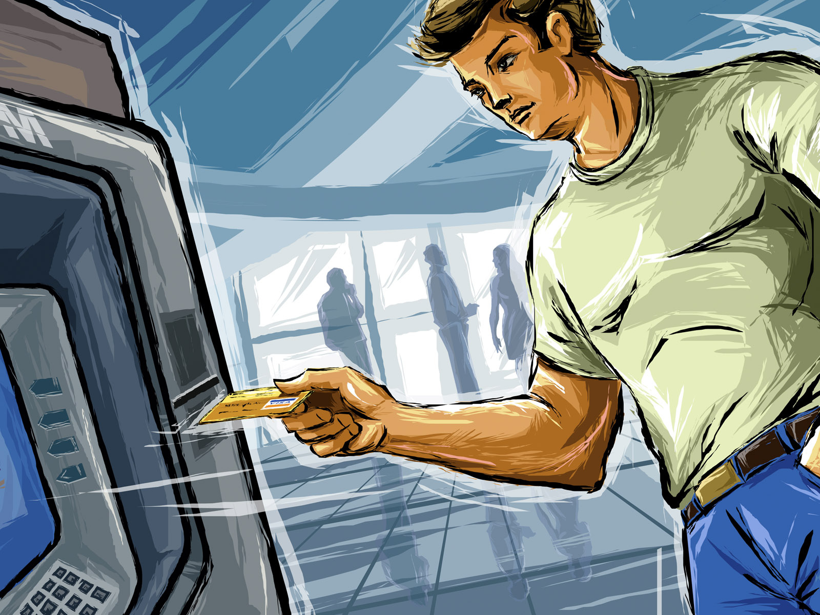 Возле Банкомата