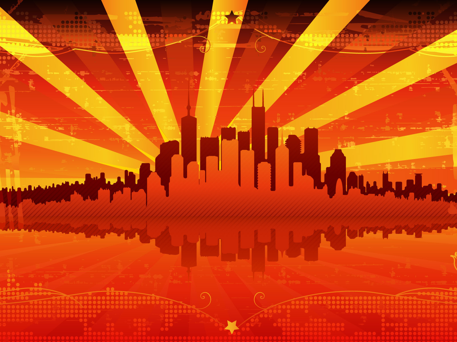 Red vector city