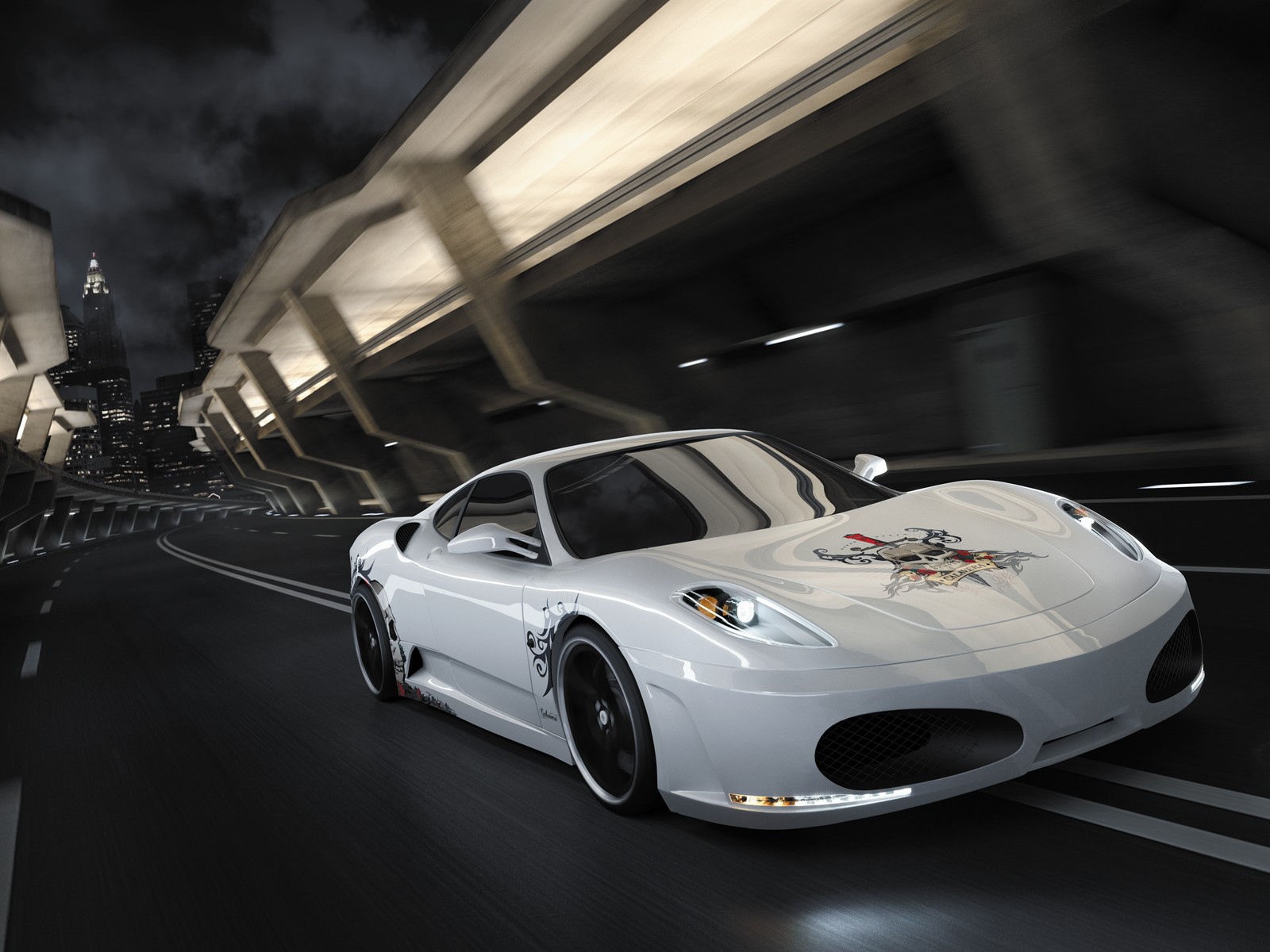 Крутая аэрография на машине