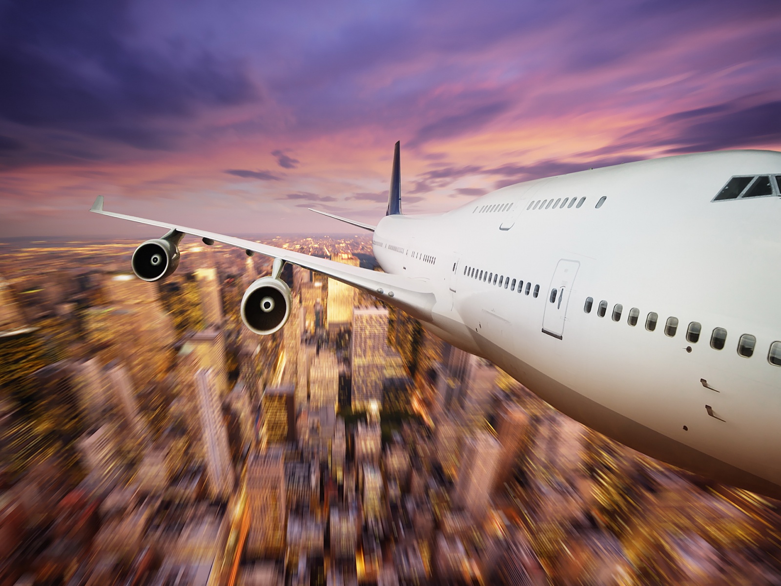 Полет над городом