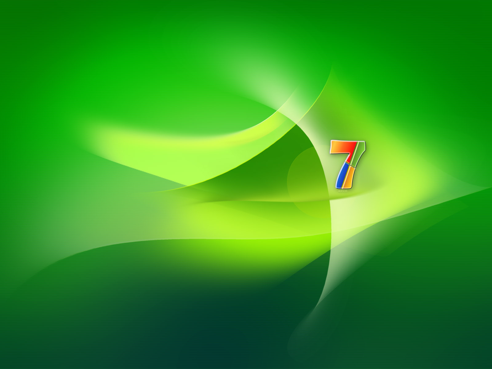 Windows 7 зелень
