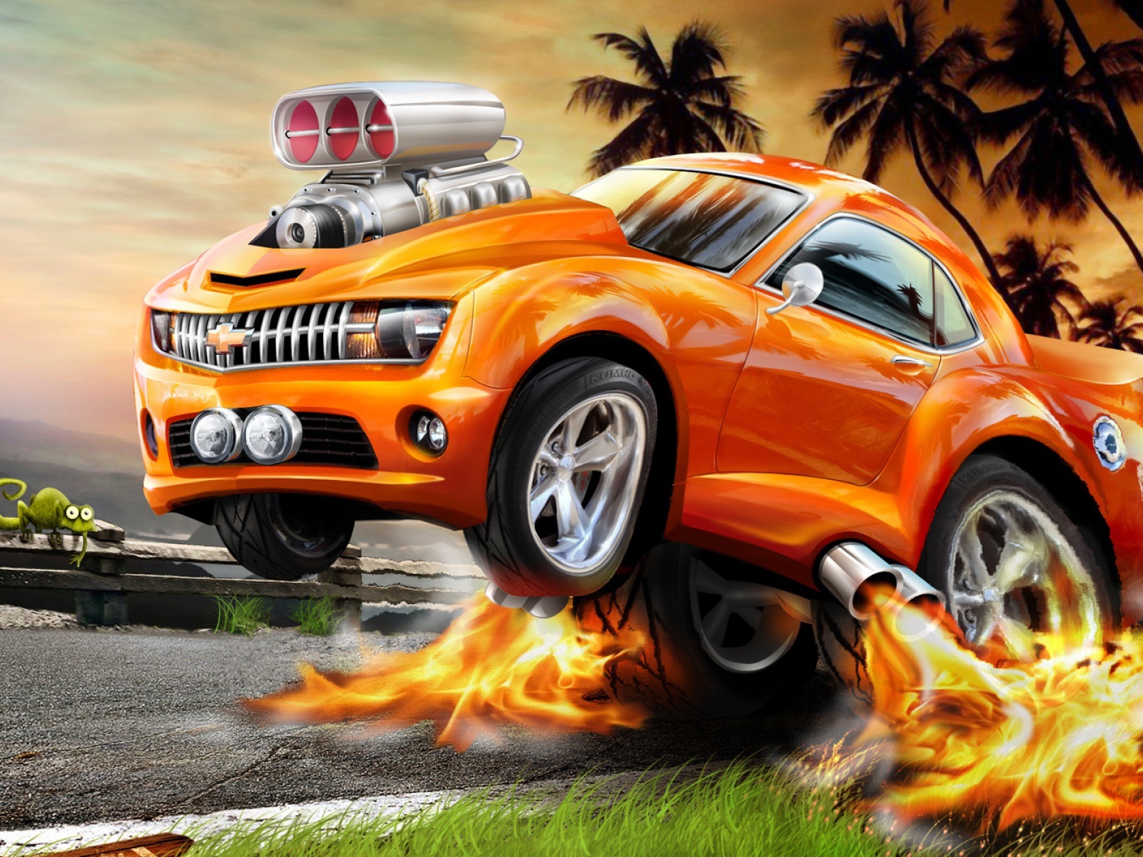 Яркая машина