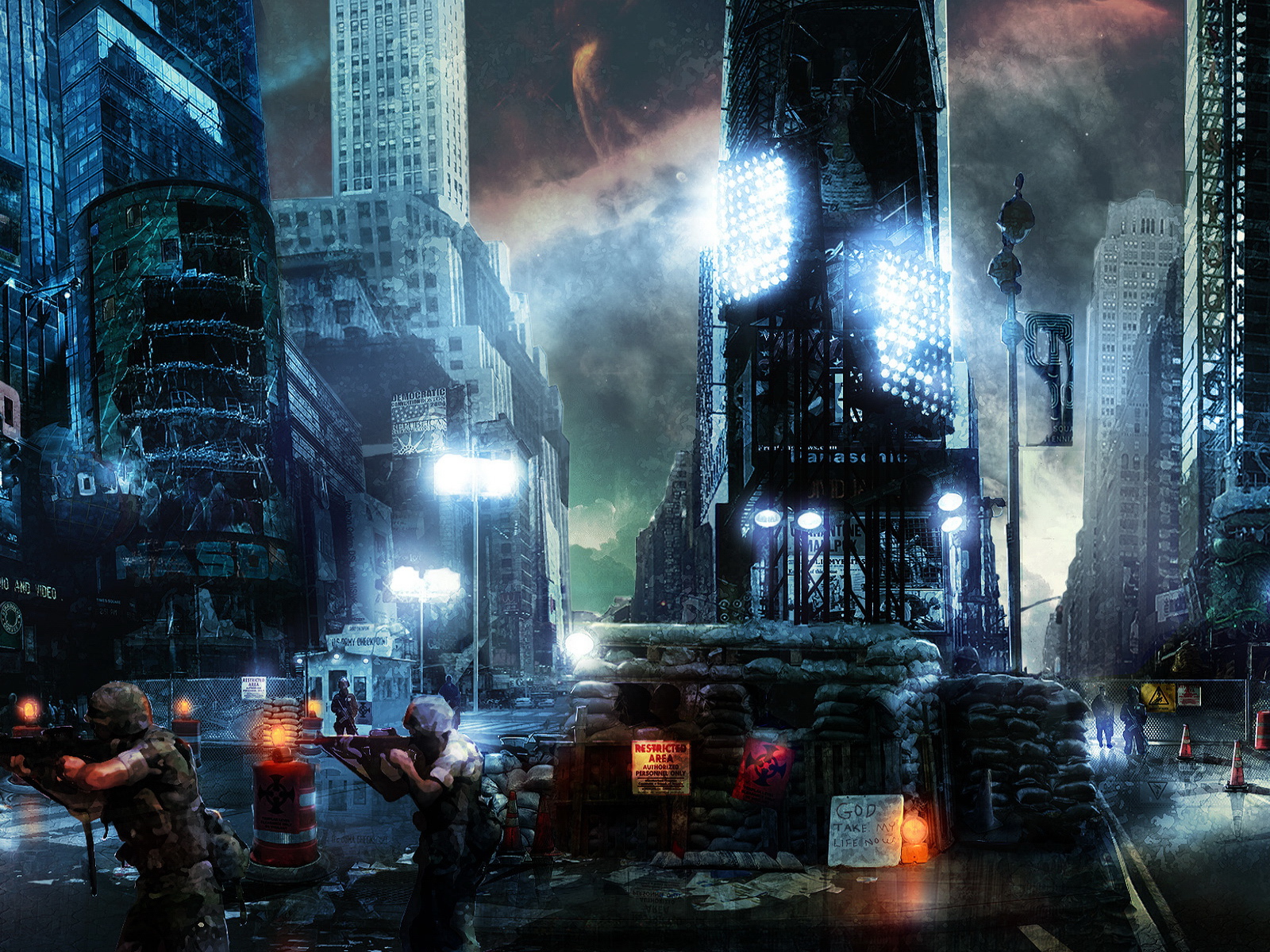 Блокпост на Таймс сквер