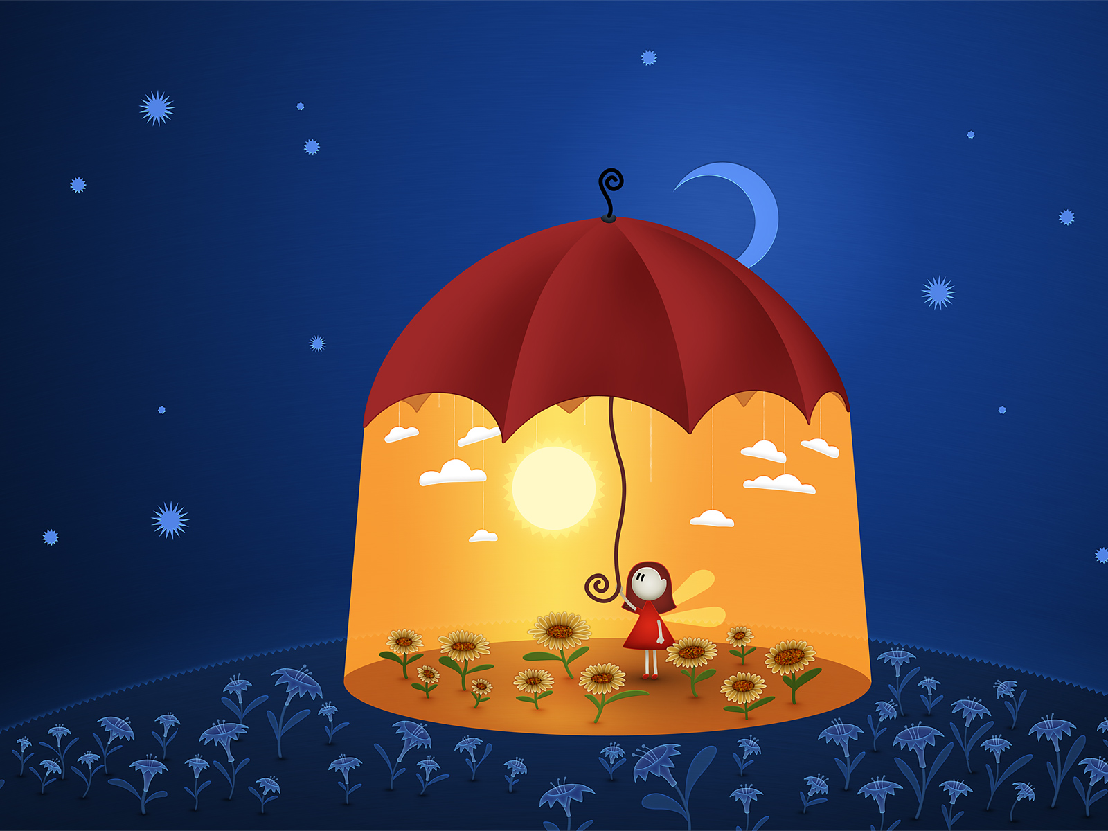 День под зонтом