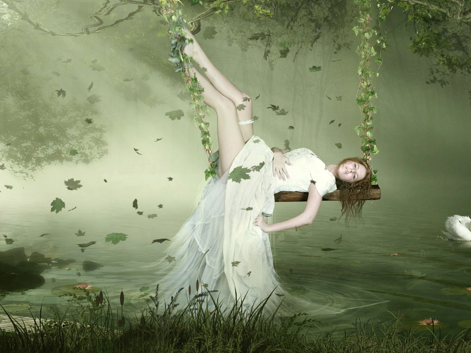 Белый лебедь