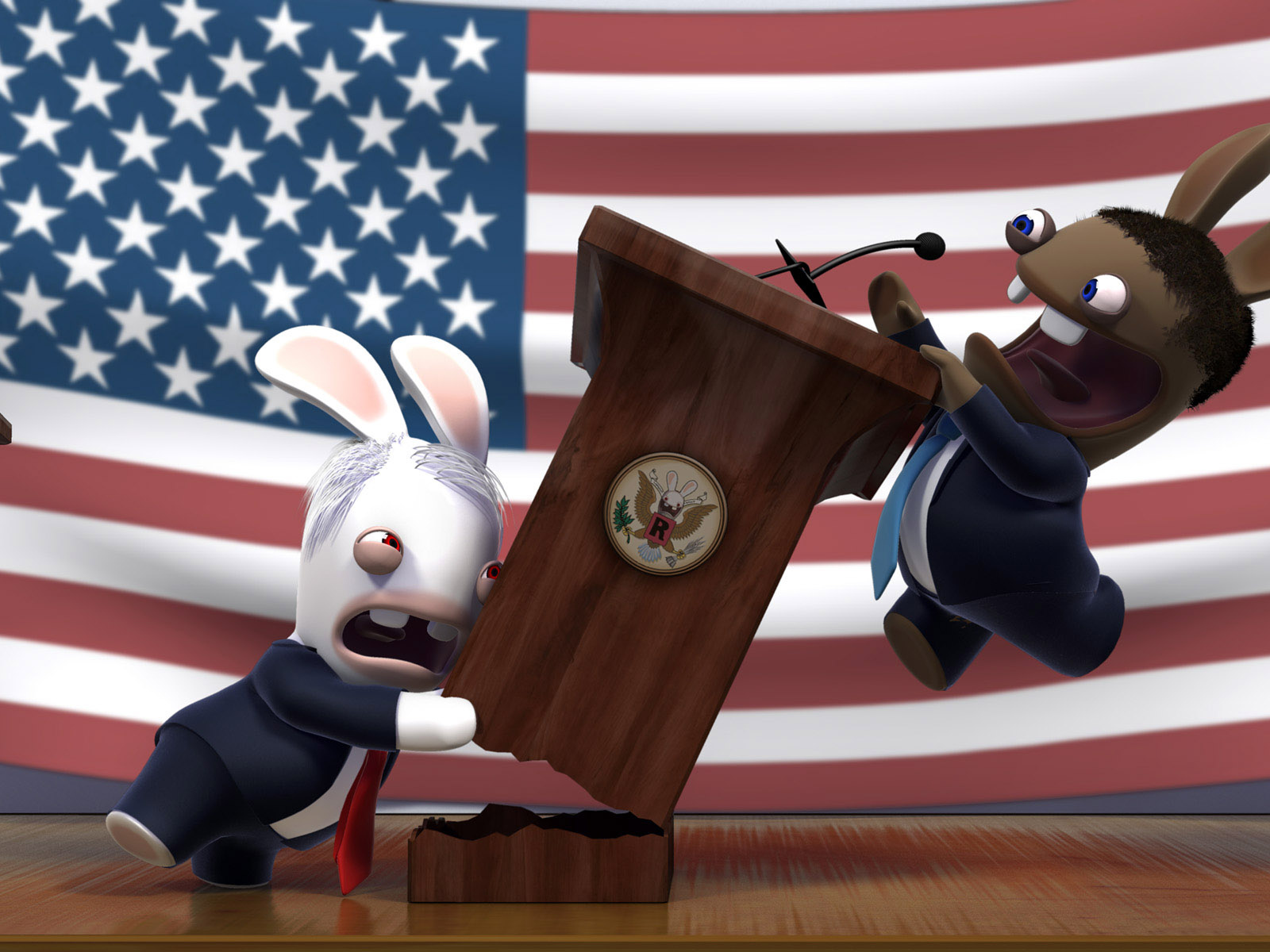 Кролик МакКейн и кролик Обама