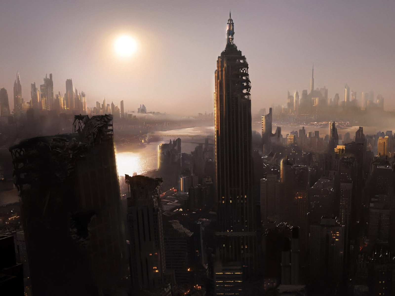 Город после бомбежки