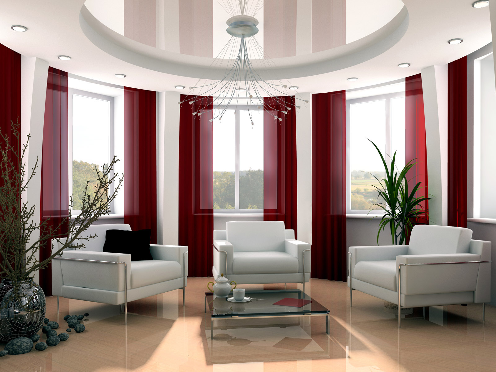 Комната со множеством окон