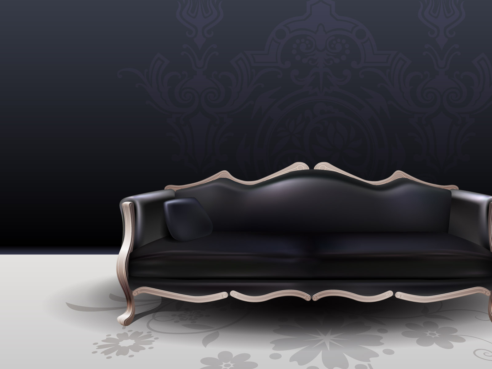 Черная софа