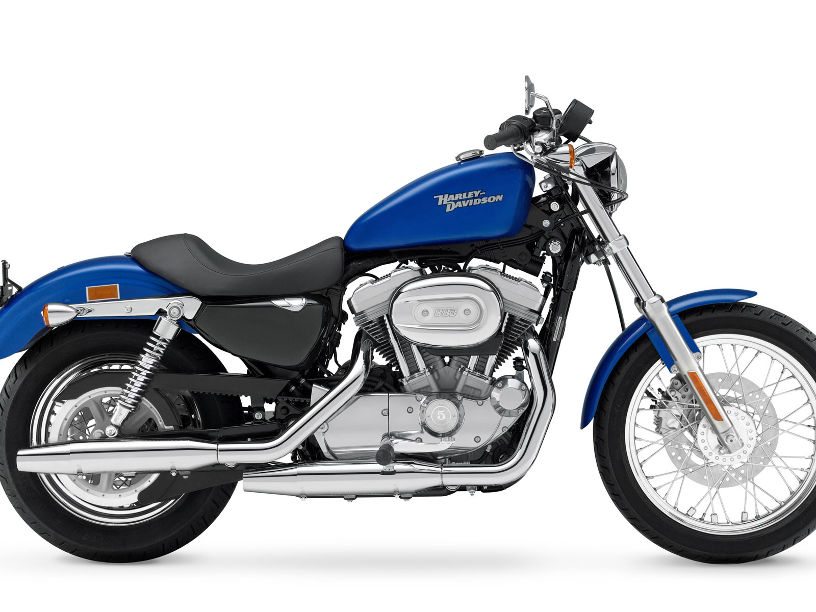 Синий Харлей