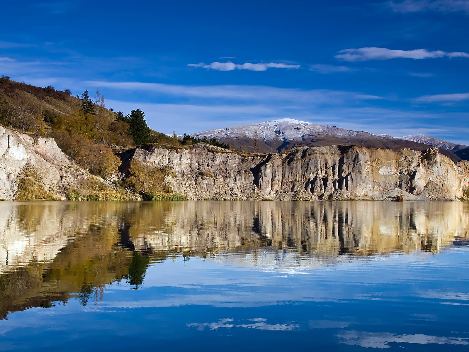 Голубое озеро Новая Зеландия