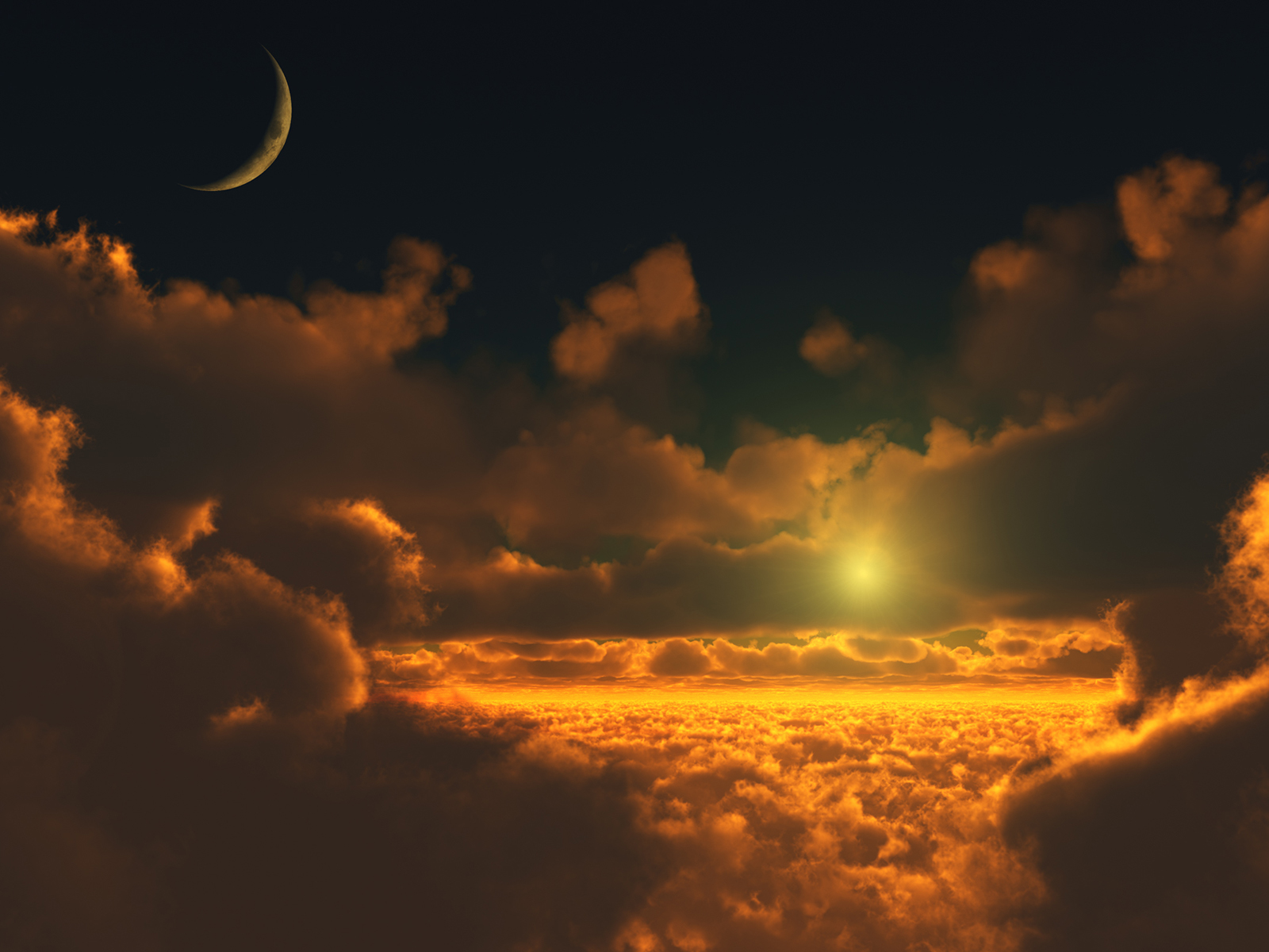 Золотые облака