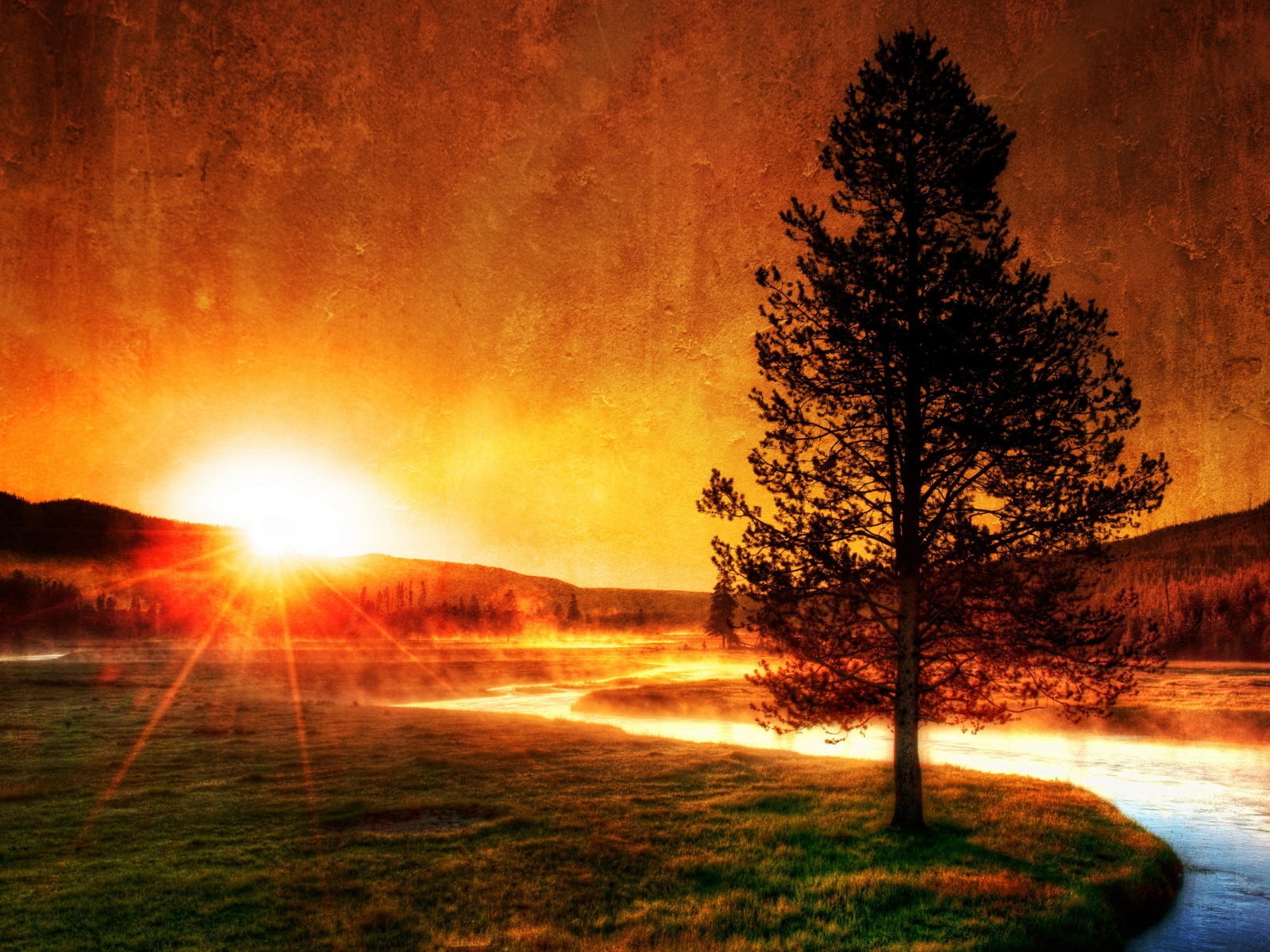 Контрастный закат