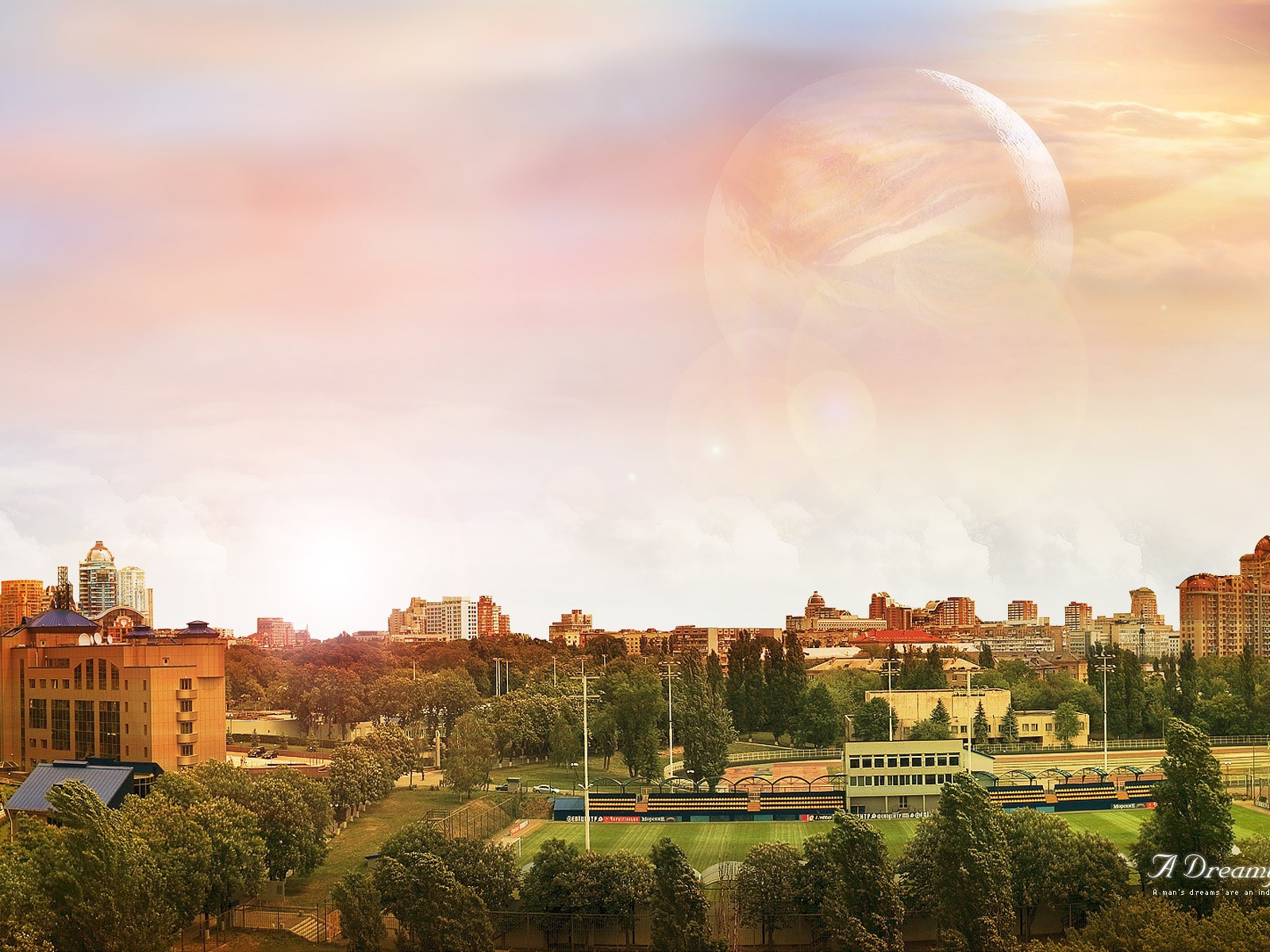 Город по луной