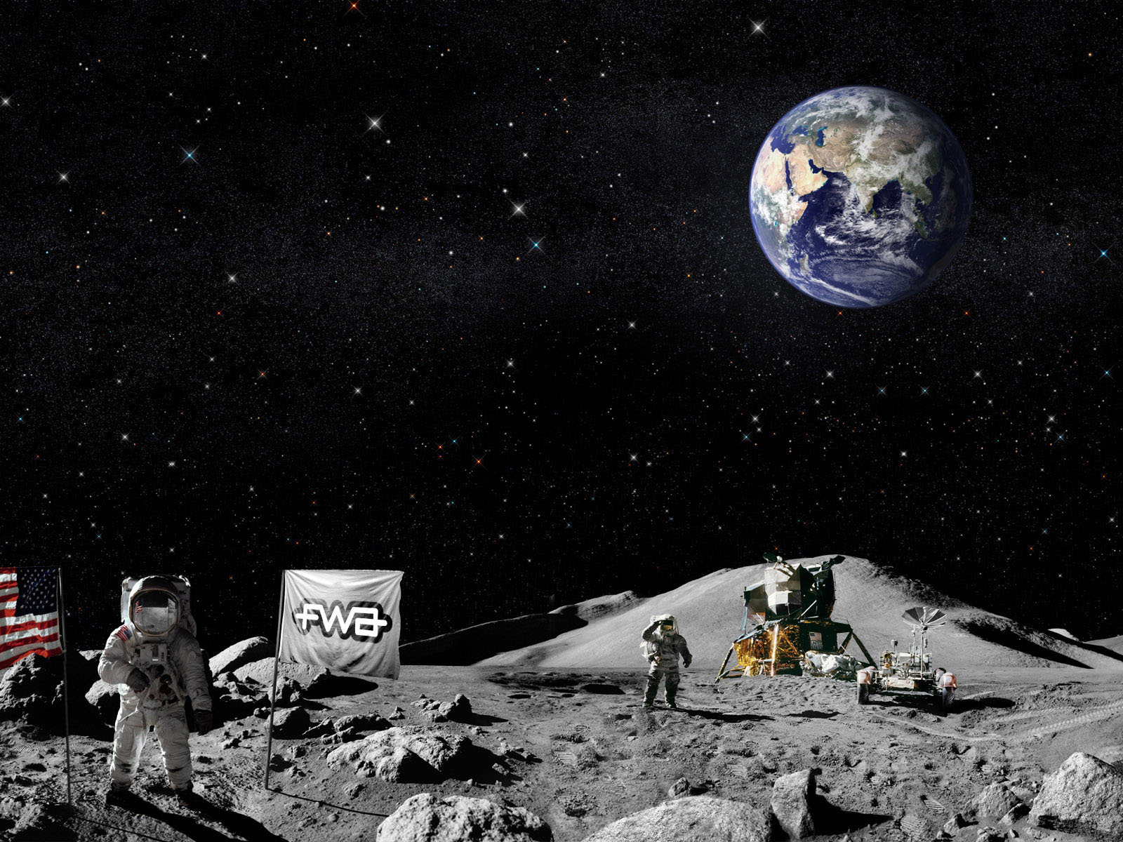 Люди на луне