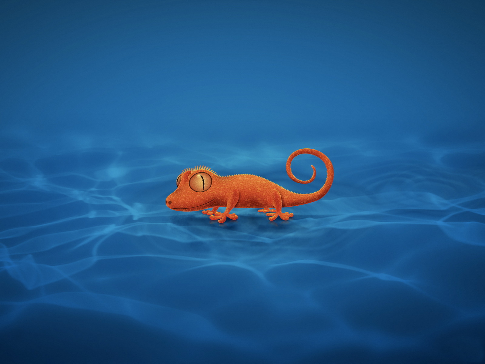 Оранжевый ящер