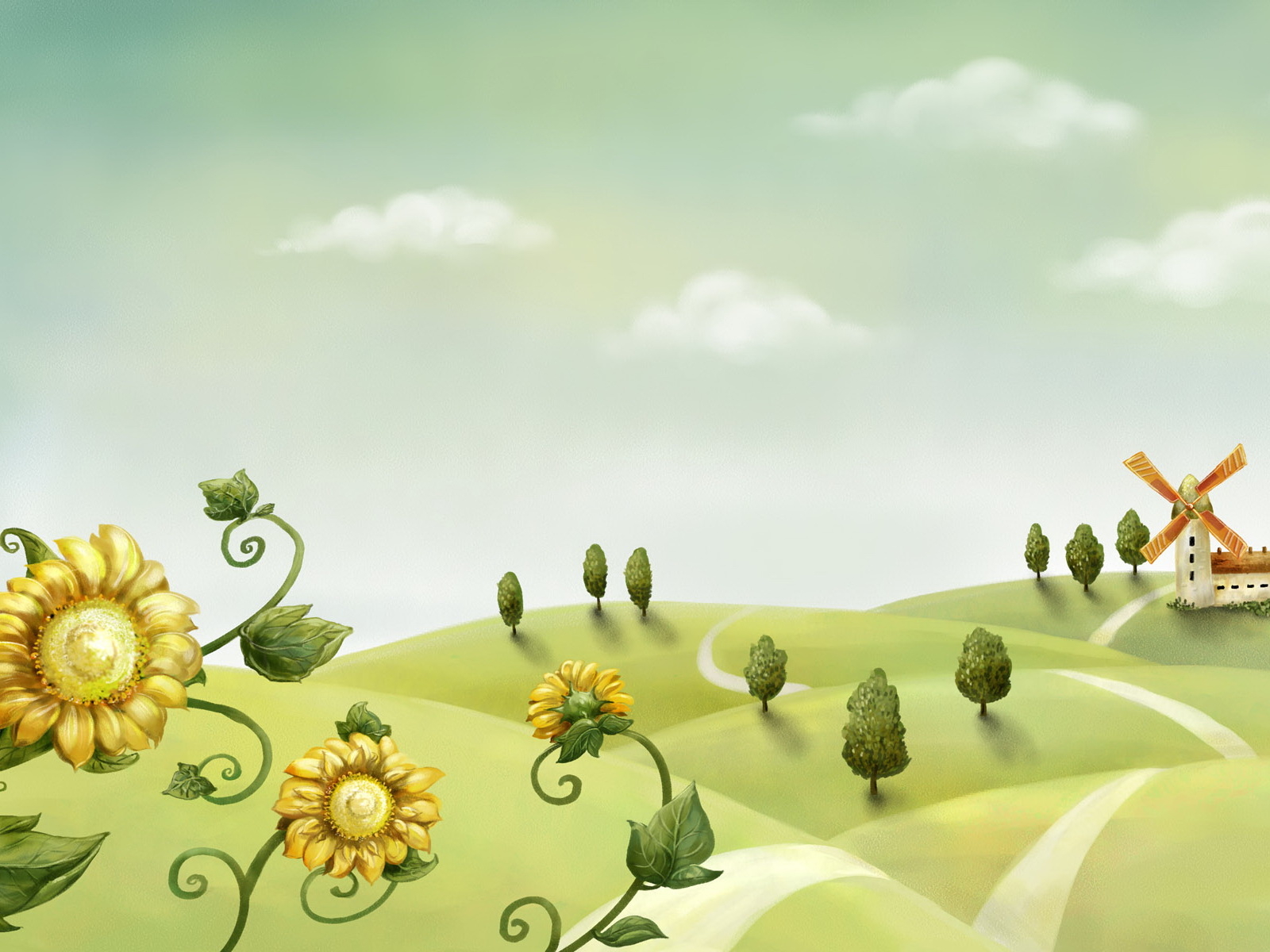 Деревенский пейзаж