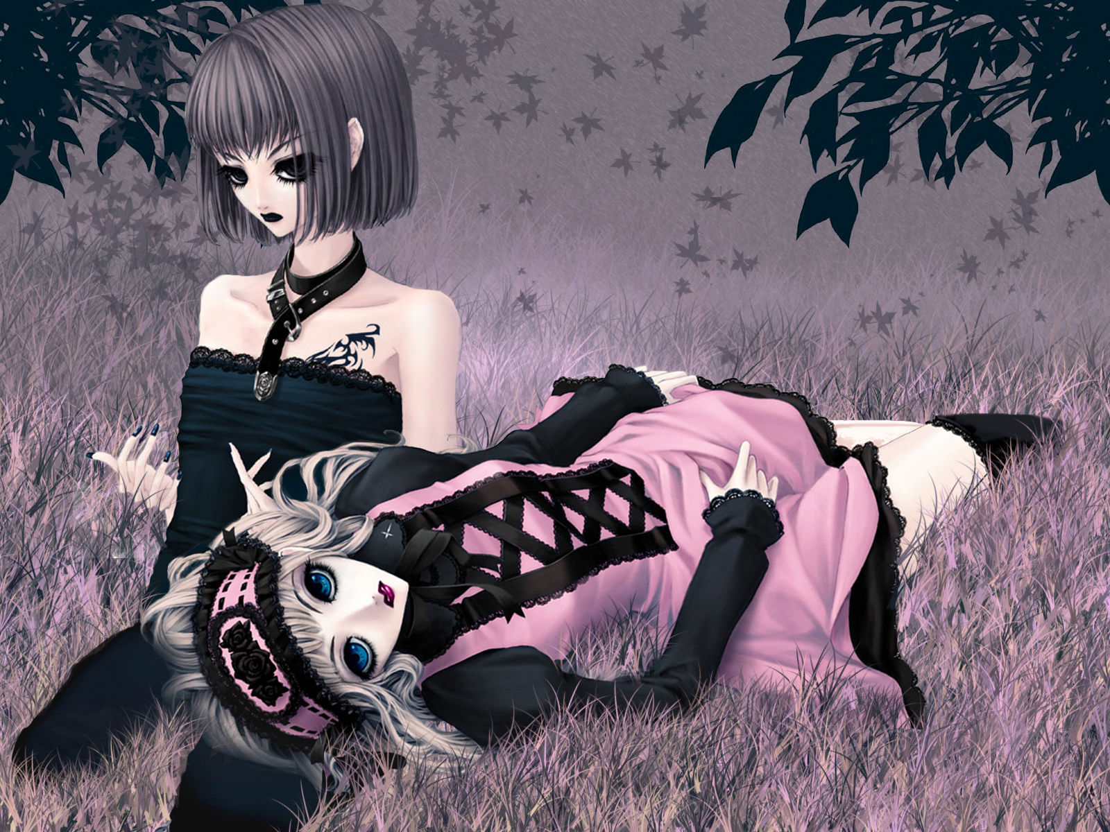 Подружки на траве