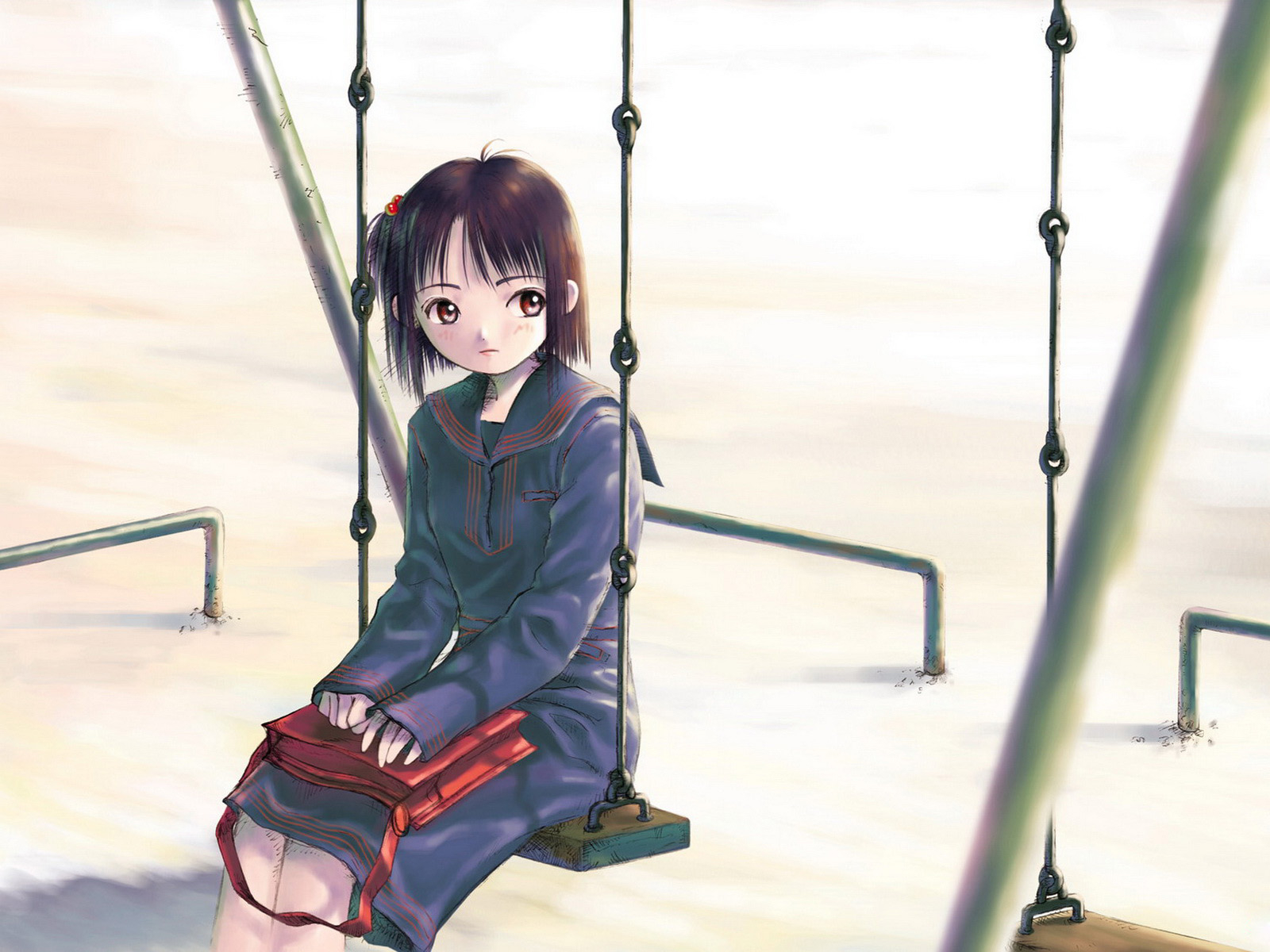 Девчонка на качелях