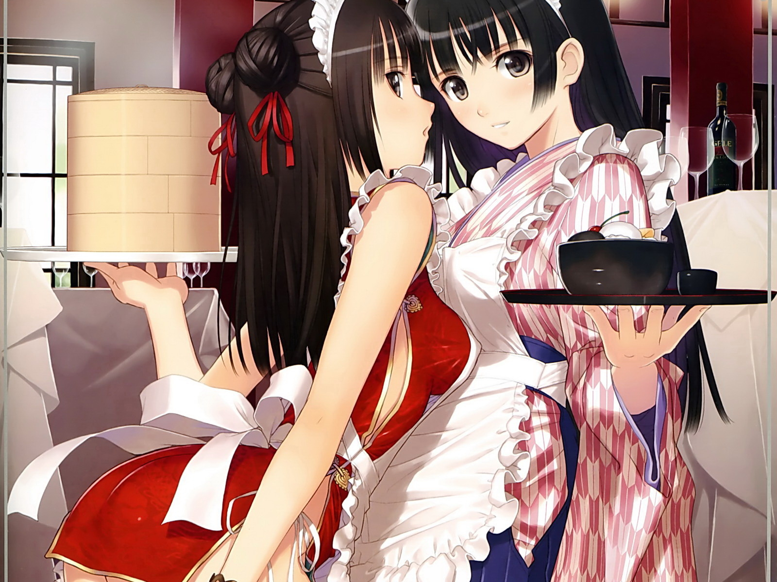 Девчонки - официантки