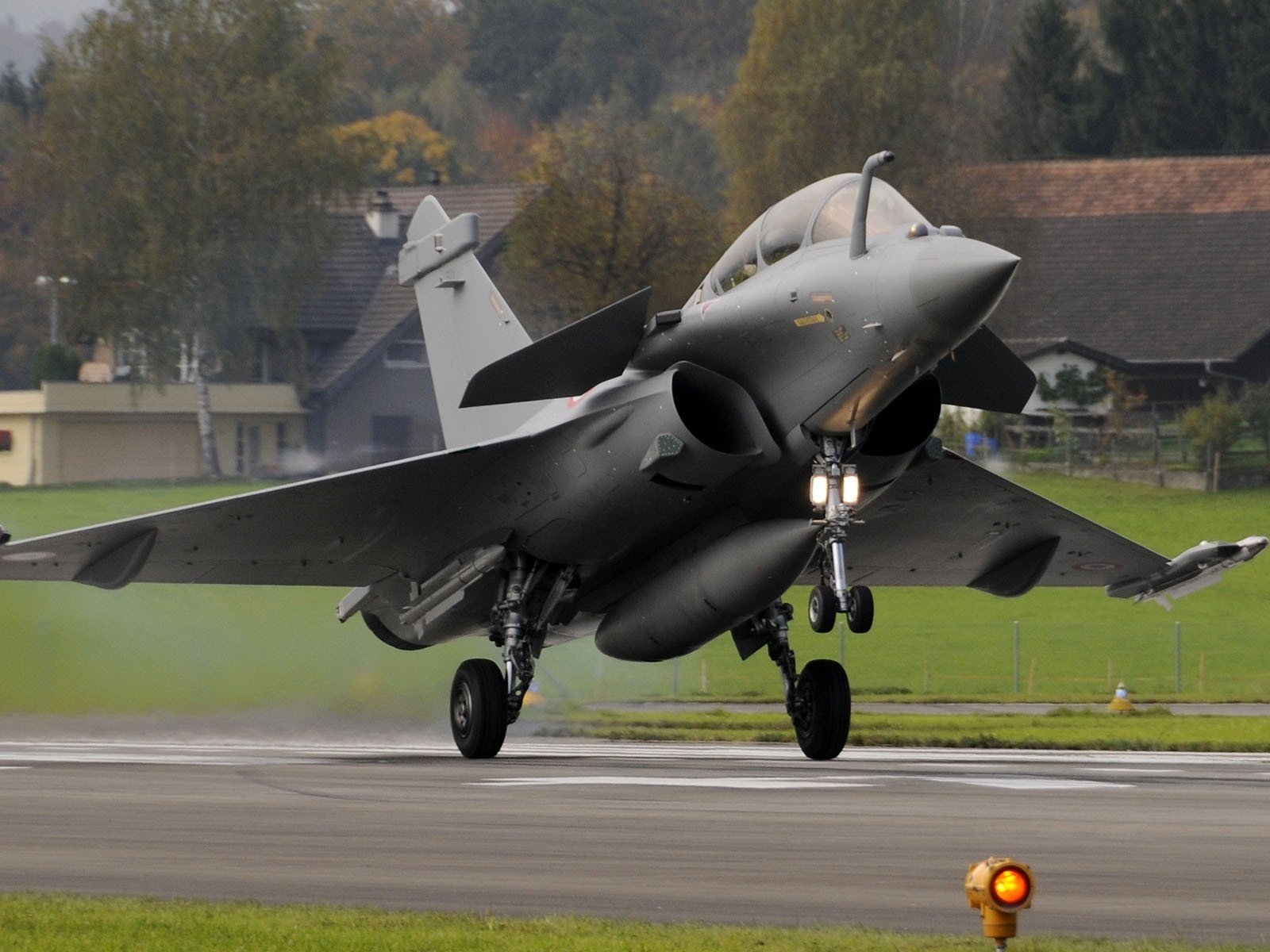 На взлетной