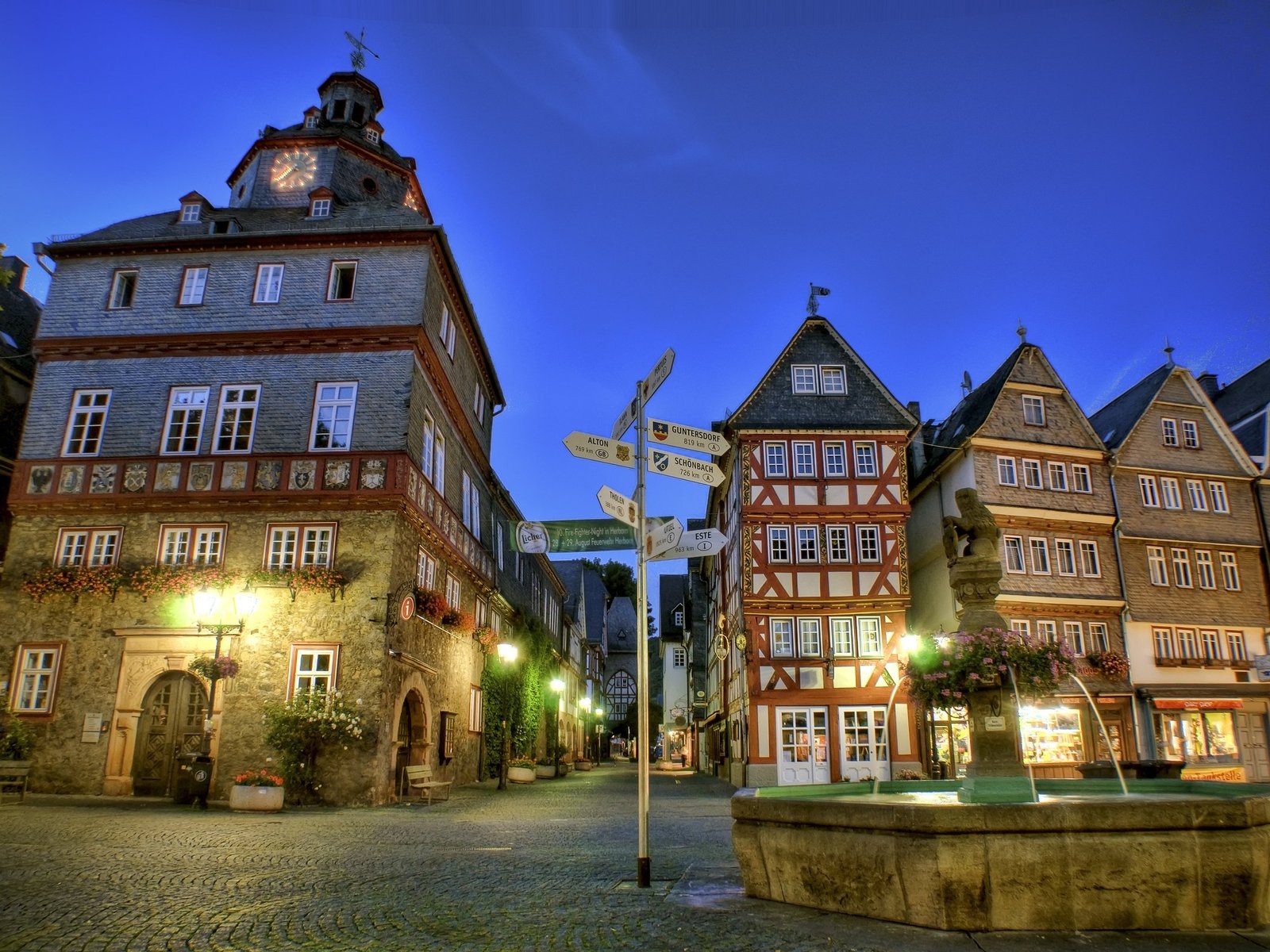 Херборн, магазины, плошадь Германии