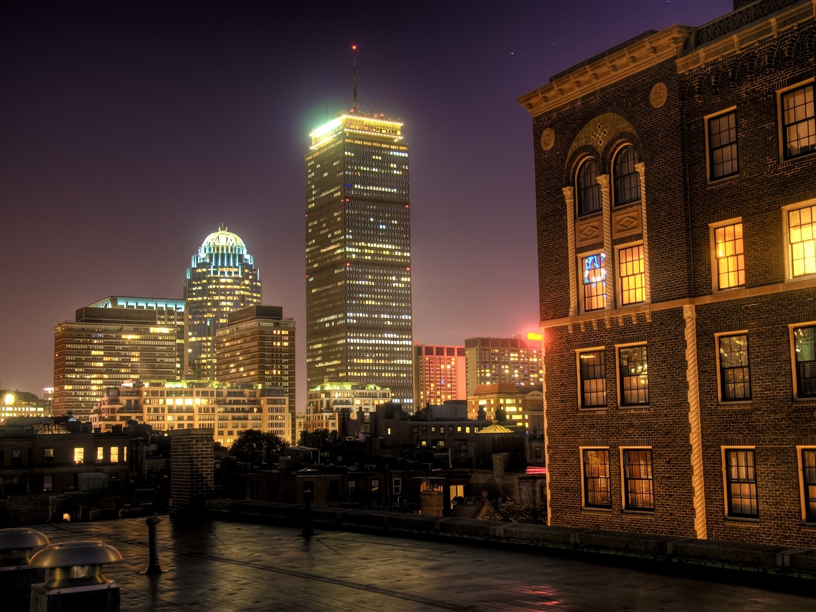 Ночной Бостон