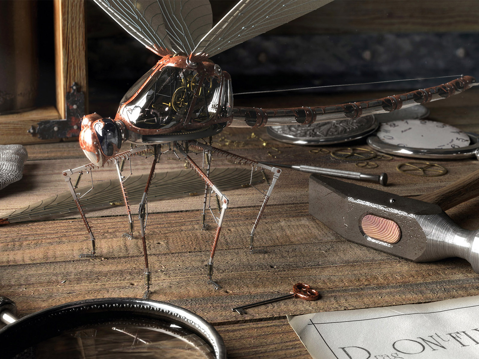 Механическая стрекоза