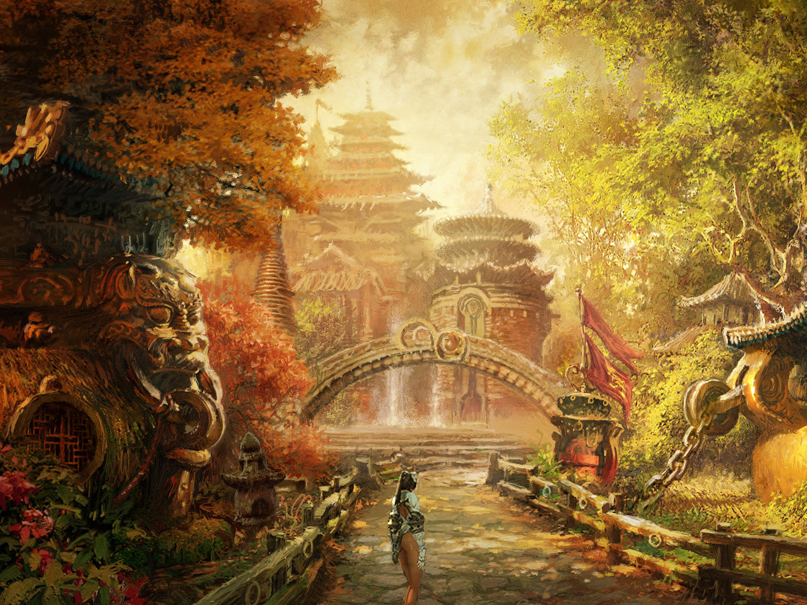 Девушка в саду