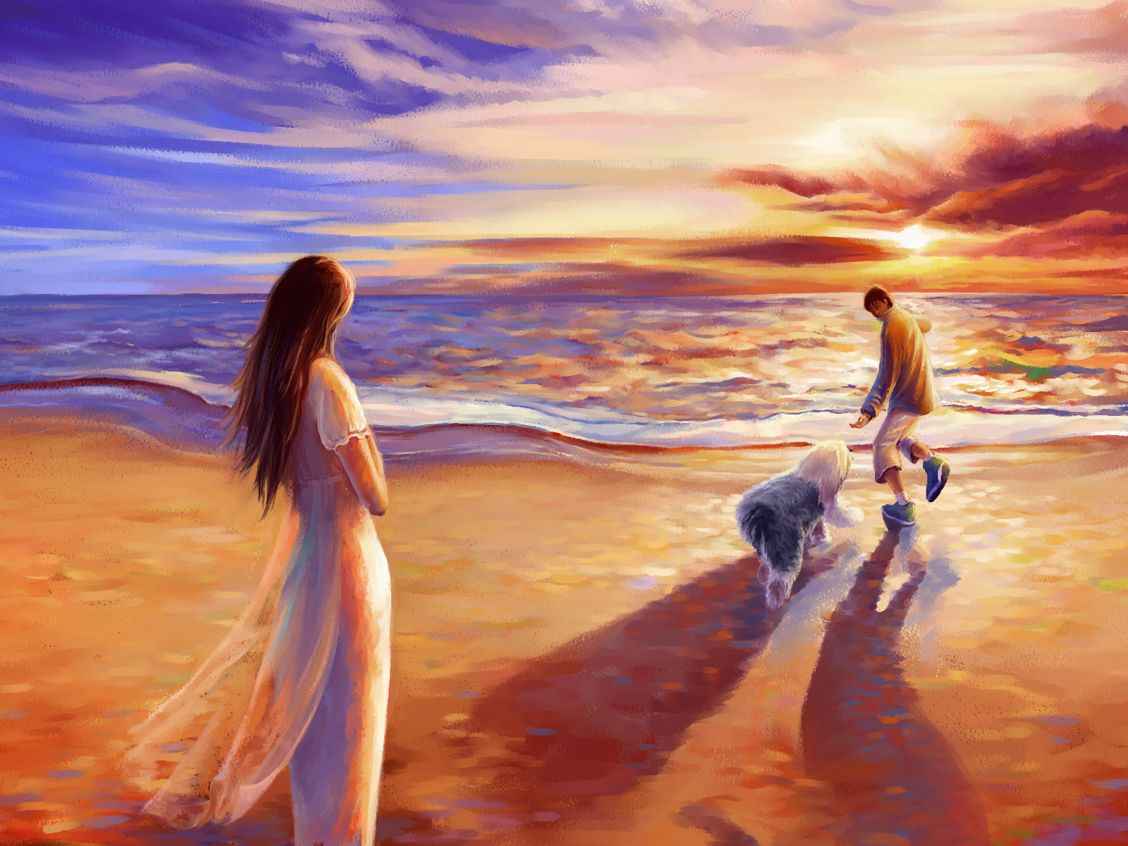 Прогулка по пляжу