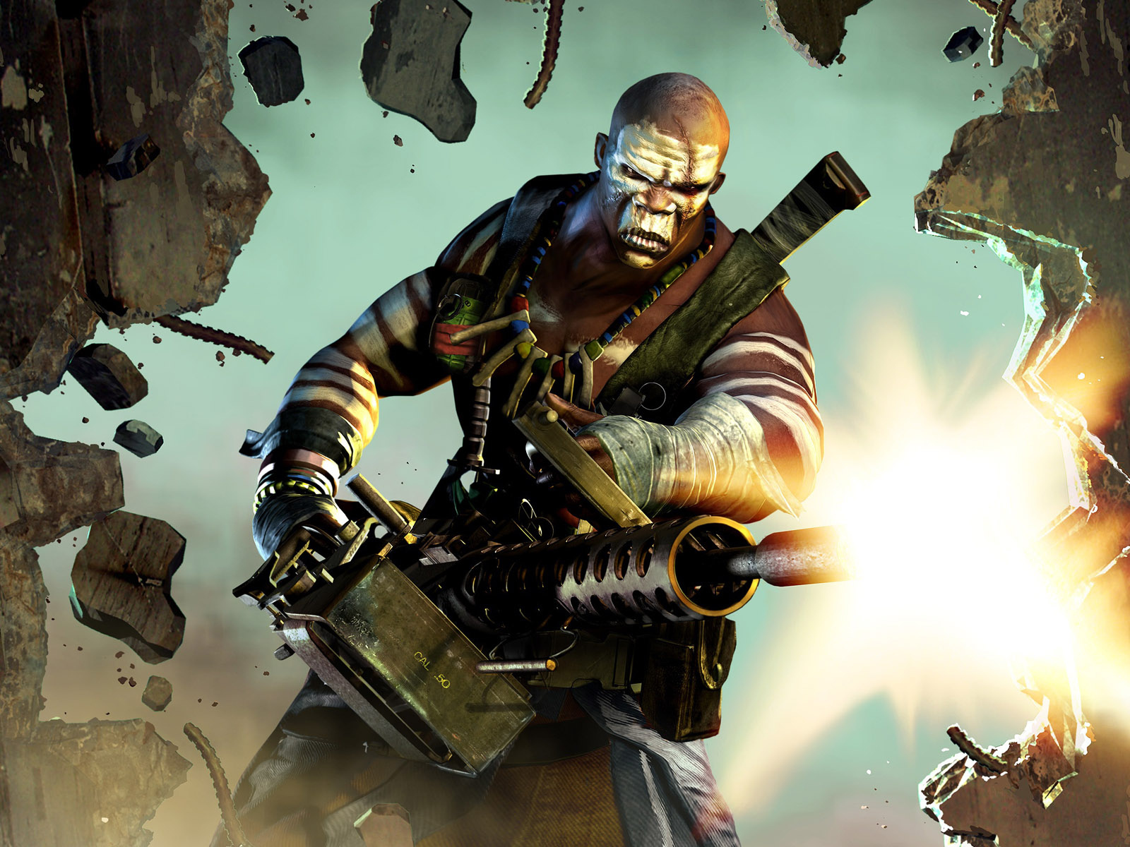 Негр с пулеметом