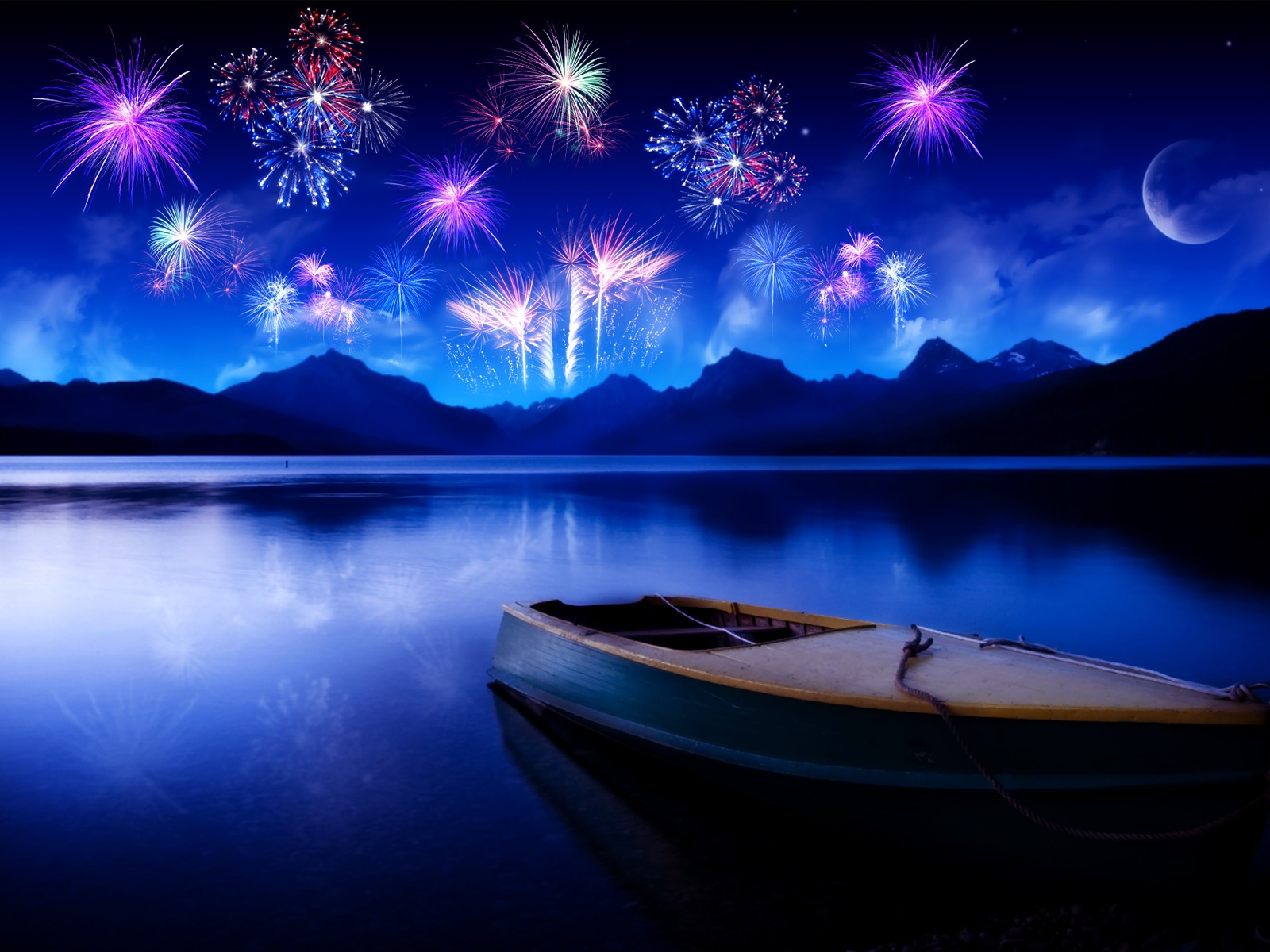 Ночной фейерверк