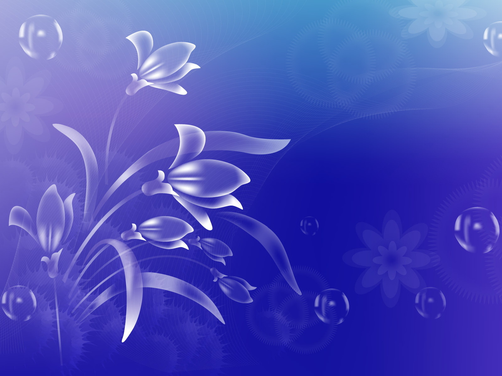 Голубые цветы