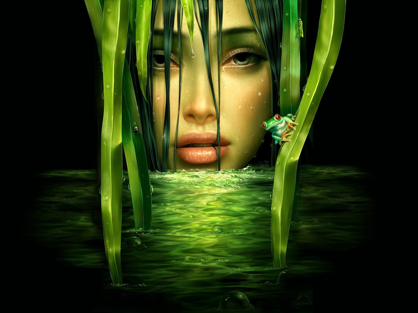 Зеленая девушка