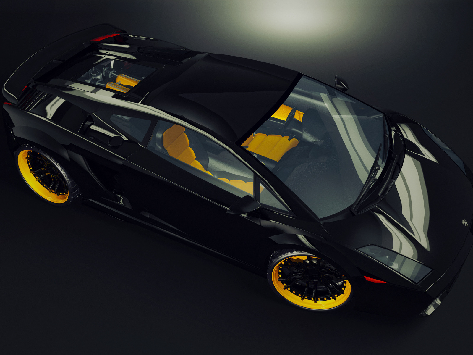 Черный Lamborghini