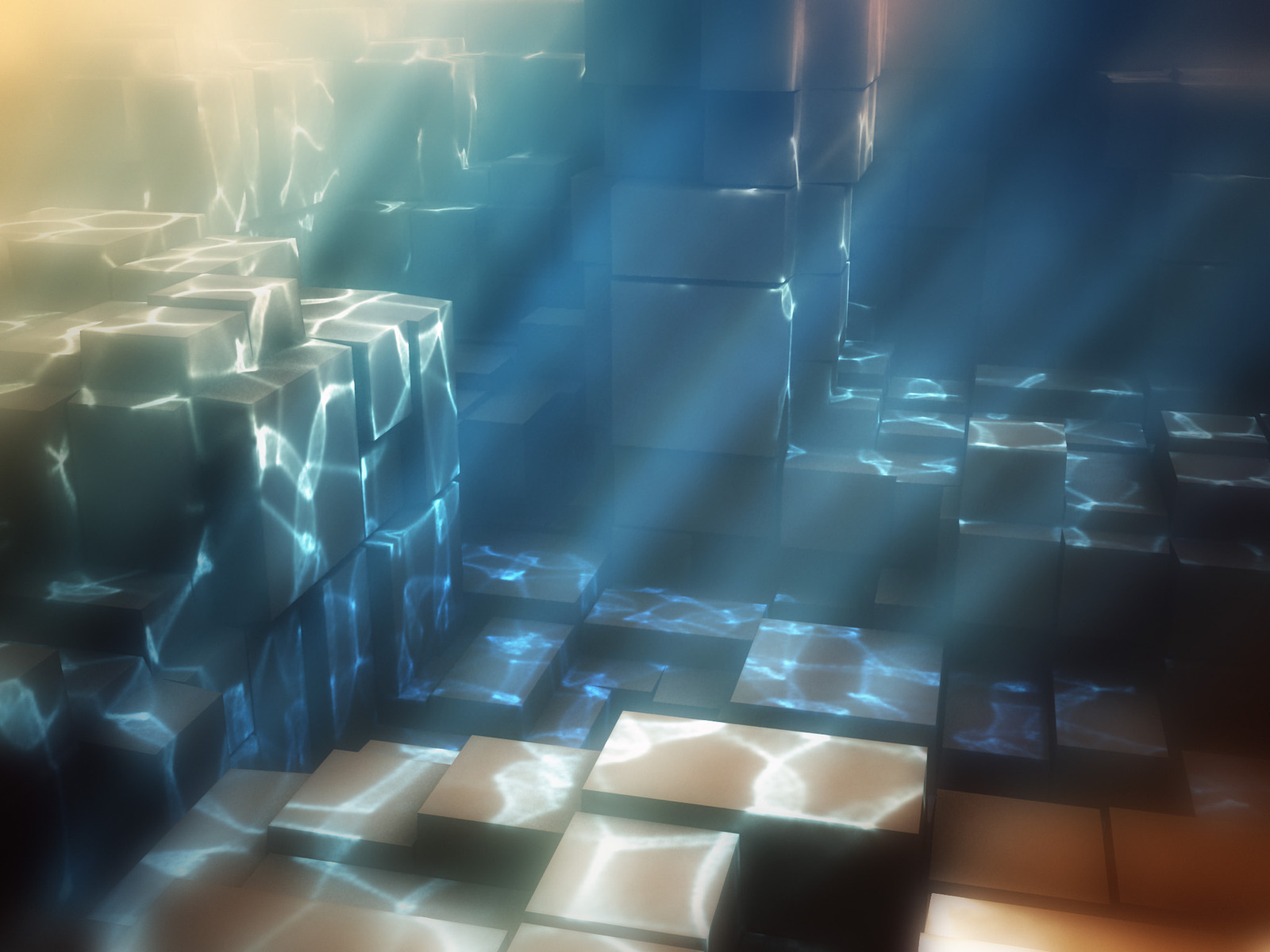 Кубы под водой