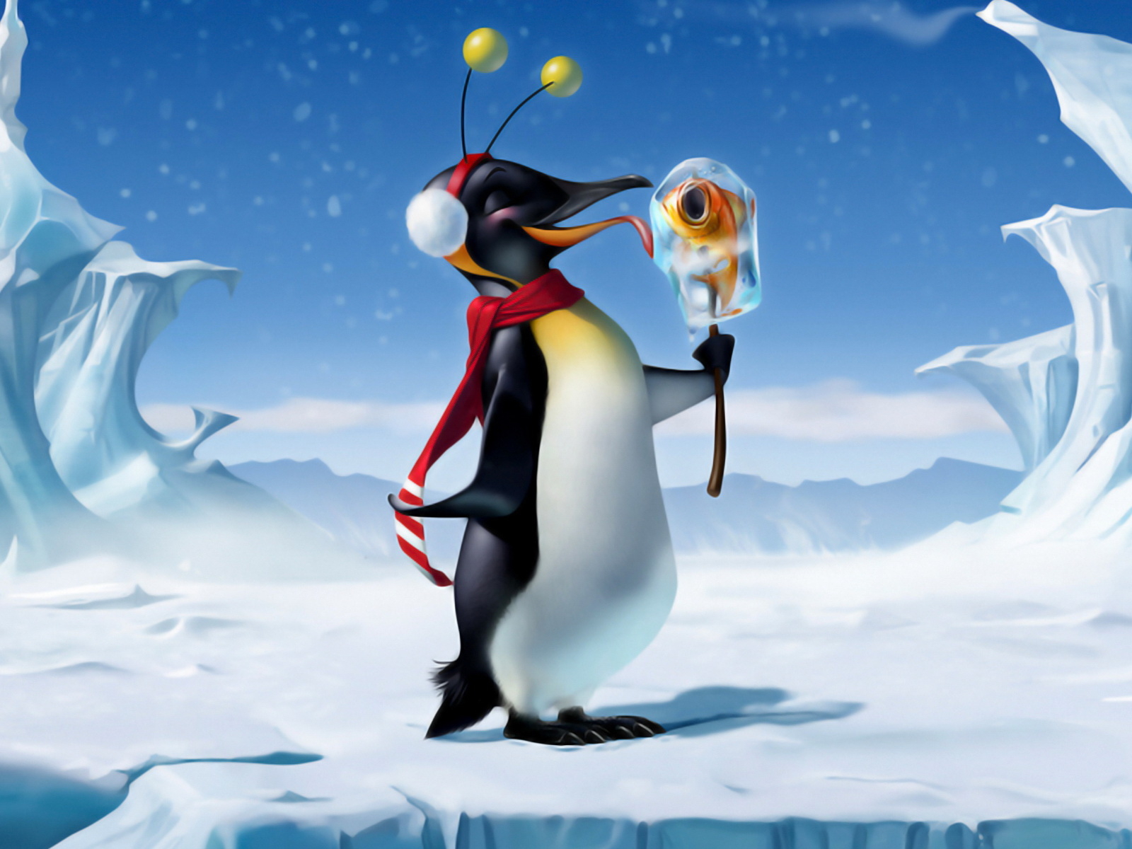 Довольный пингвин