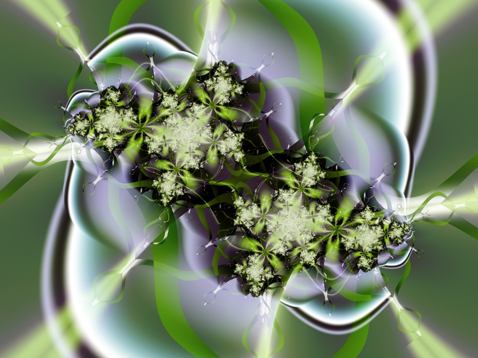 Зеленые цветы