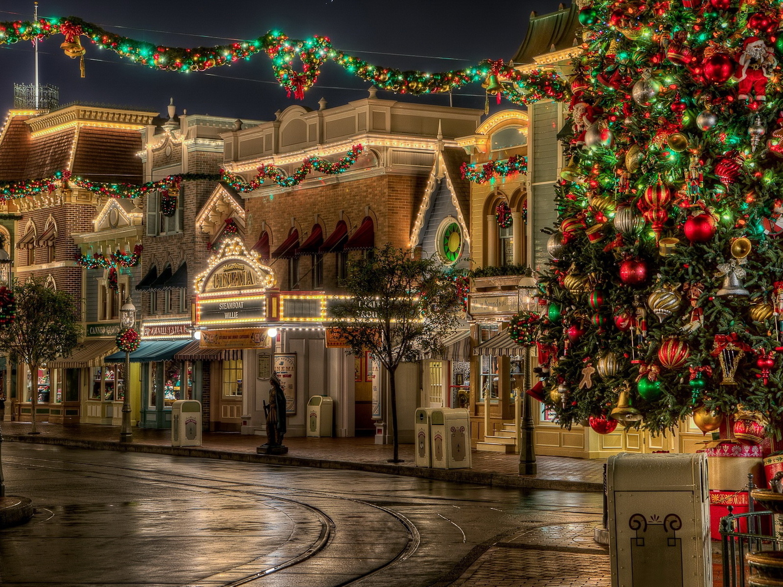 улица на Рождество