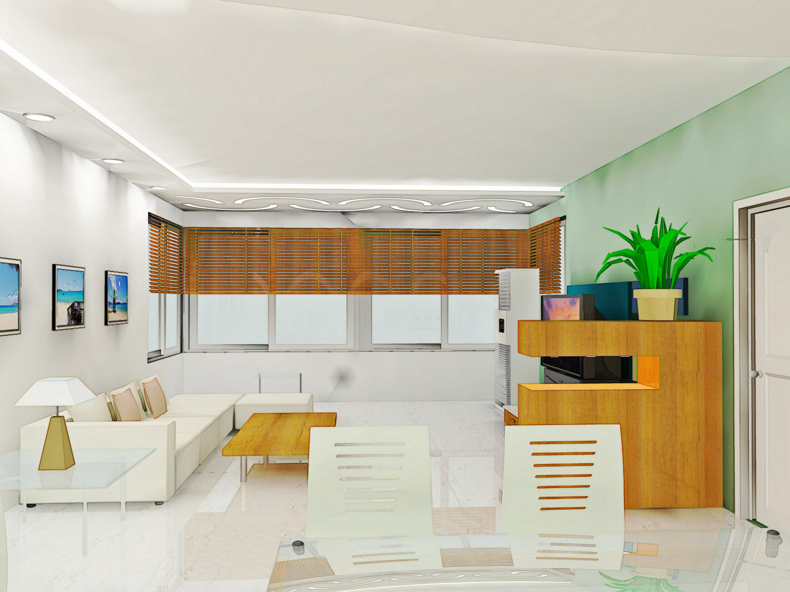 Компьютерный дизайн комнаты