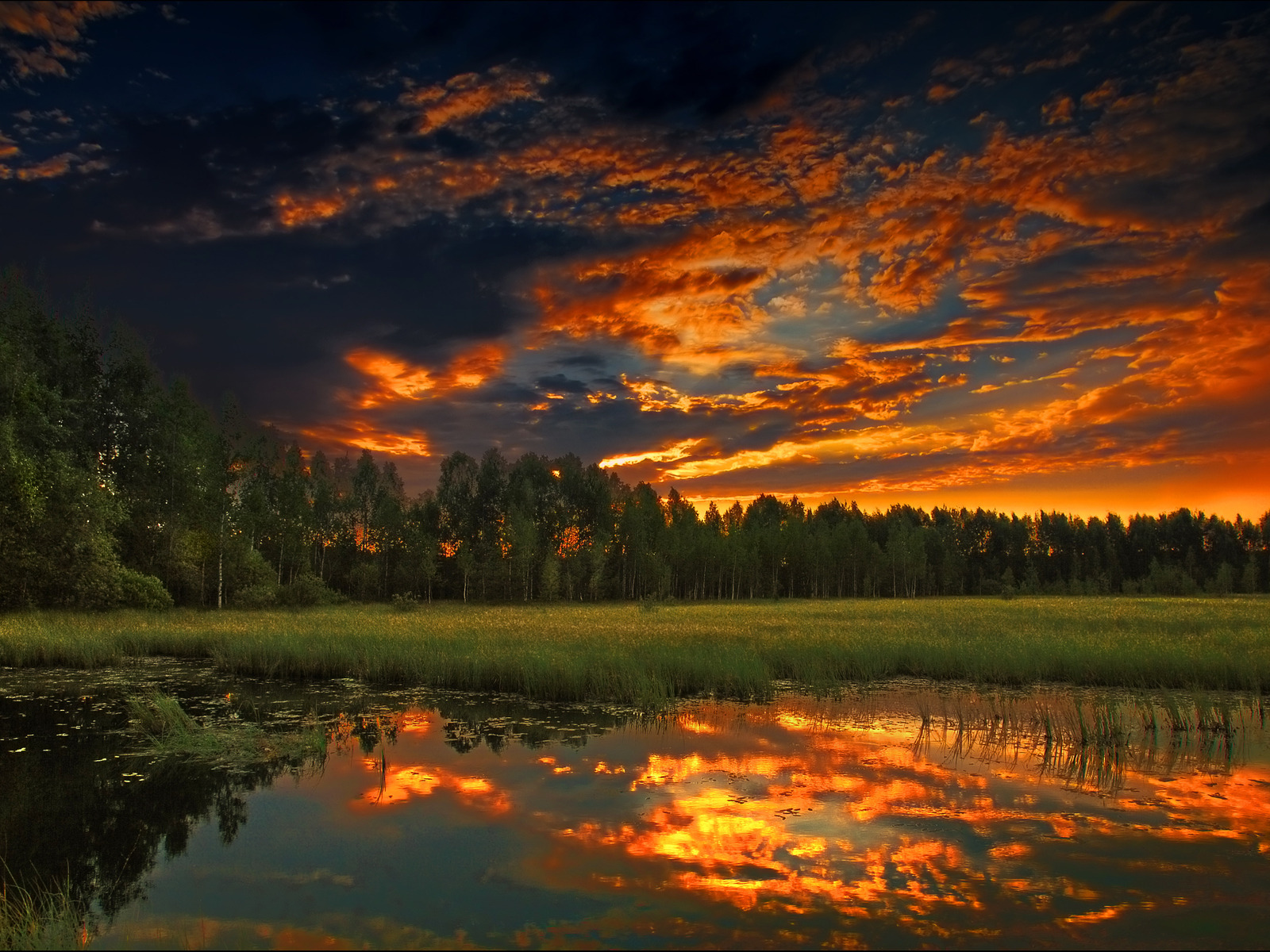 Огненный закат