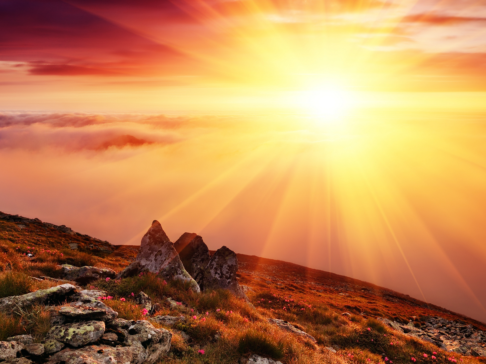 Закат в горах