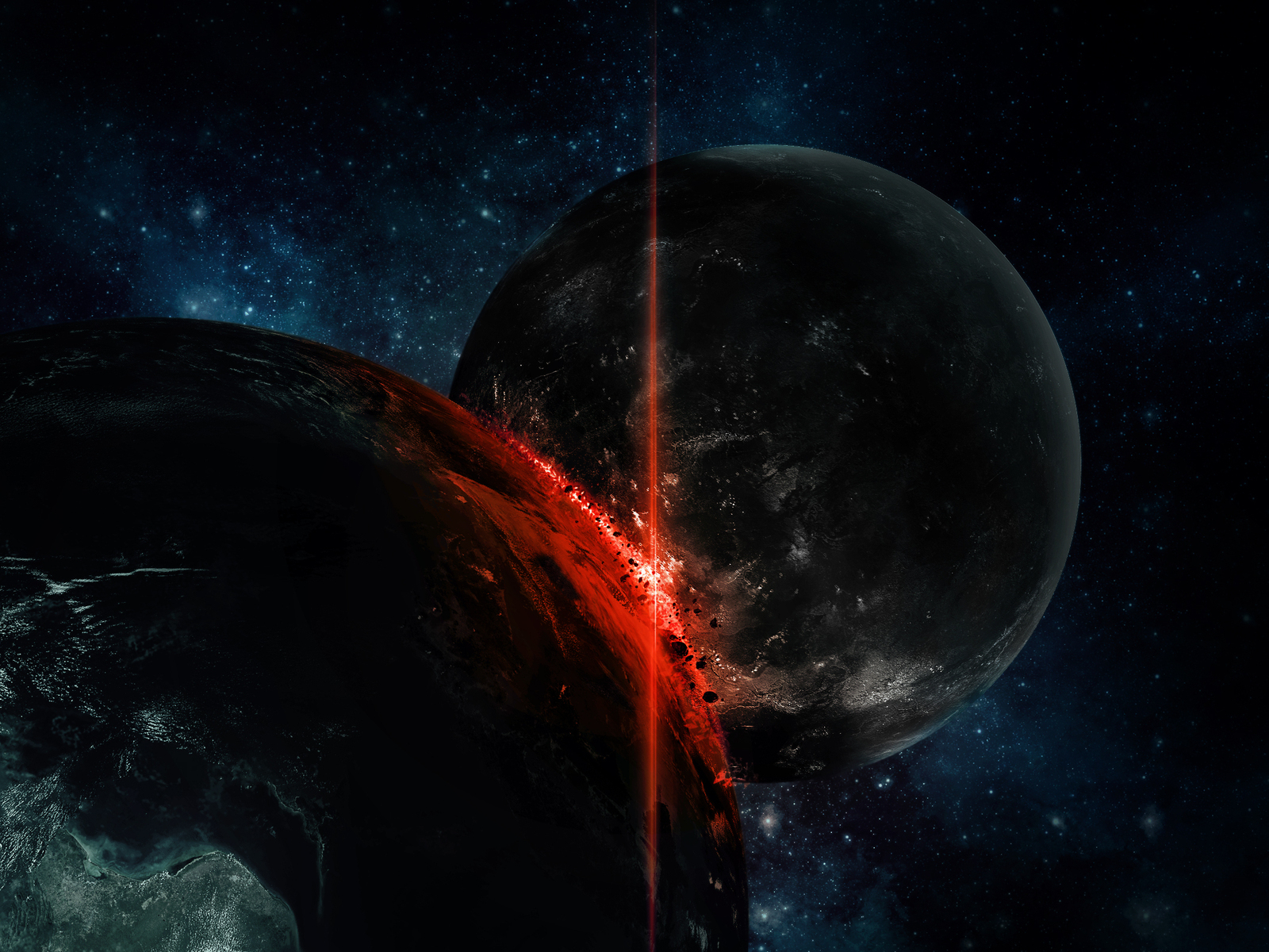 Столкновение планет гигантов