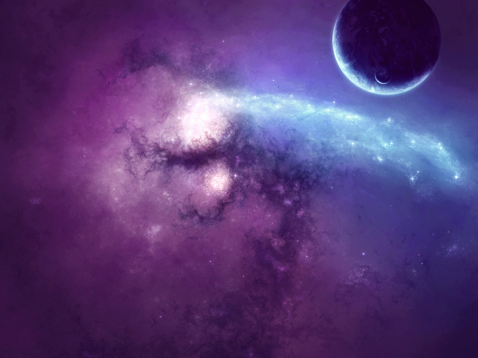 Планета и спутник