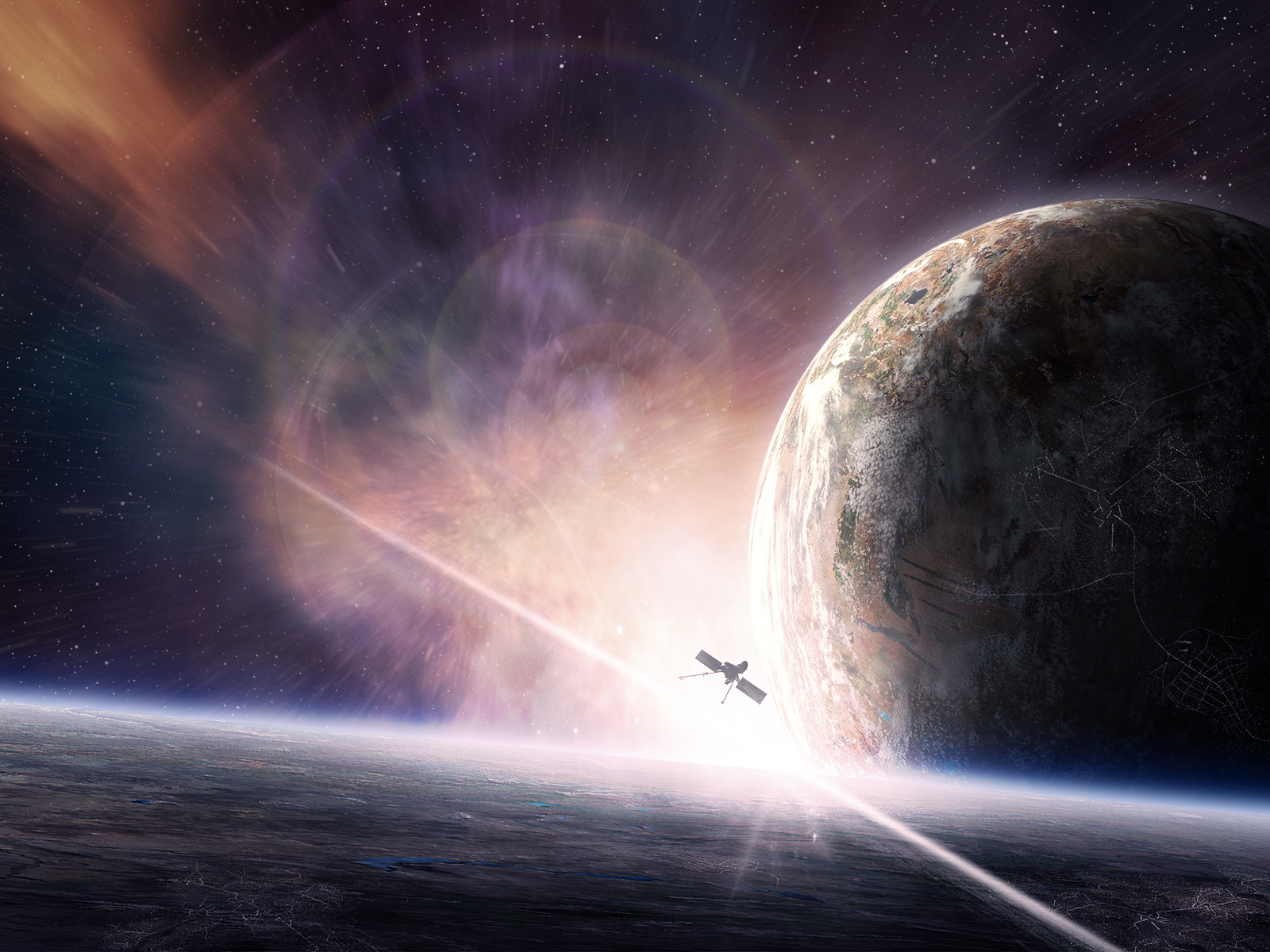 Спутник около планет