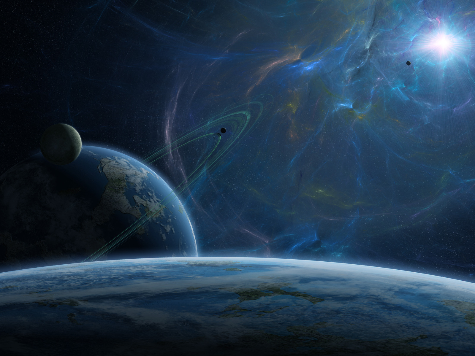 В космическом пространстве