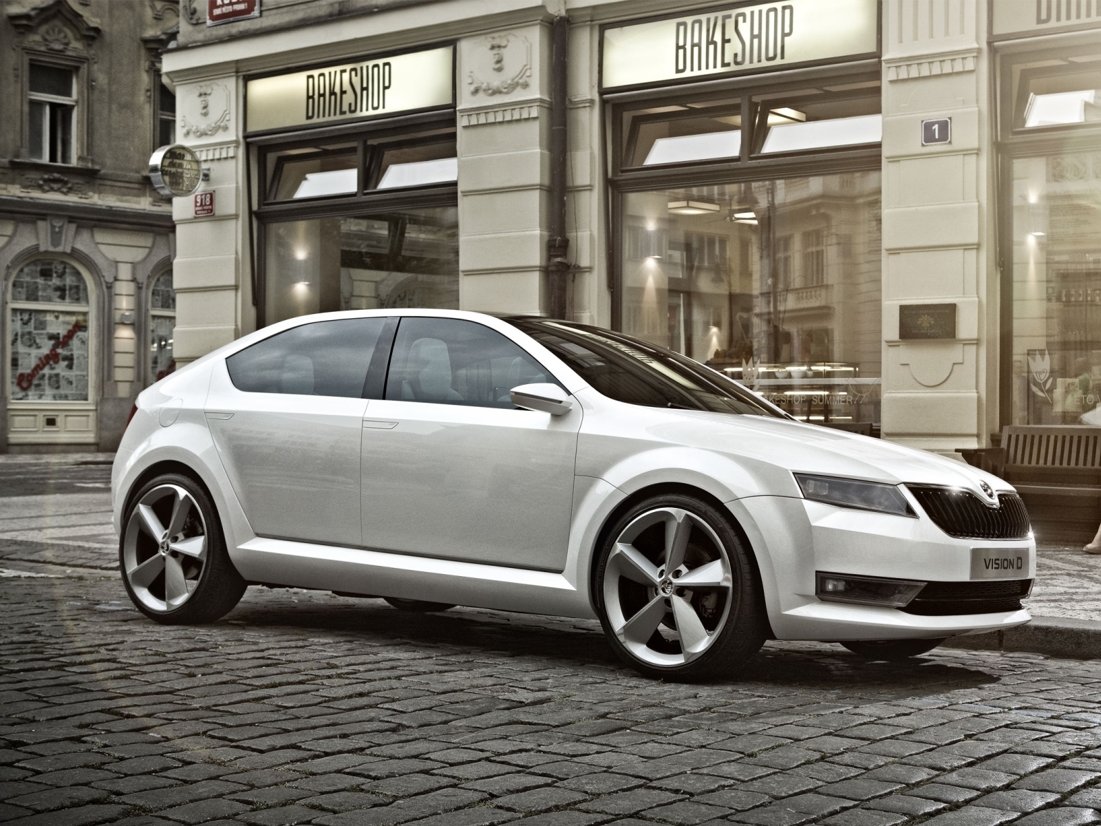 Škoda Vision D на бульваре